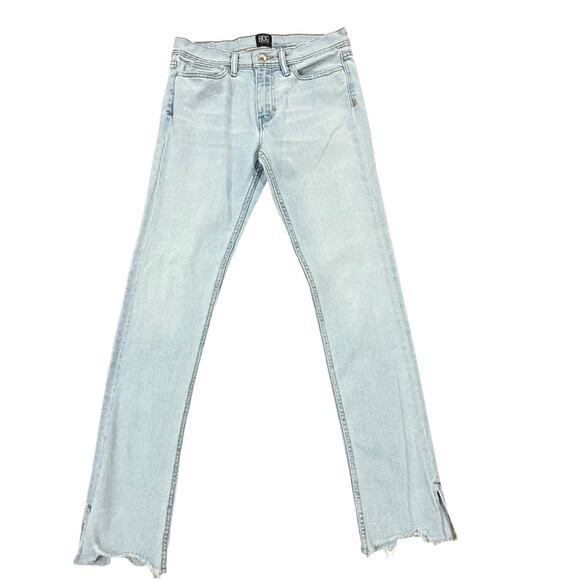 Urban Outfitters BDG Womens Skinny Jeans 29/32 Stretch Light Wash Freyed Hem - Picture 1 of 8